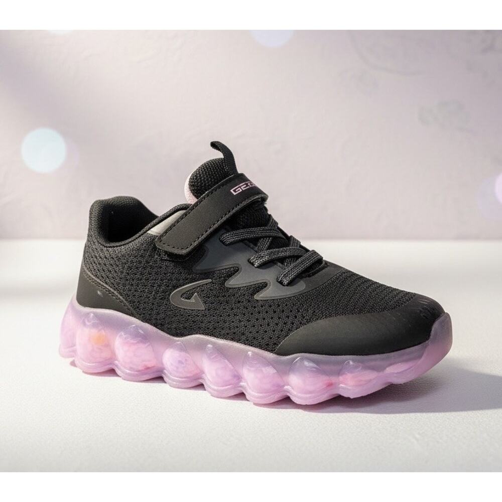 Gears By Dream Seek Girls Sneakers Black Pink Size 4
